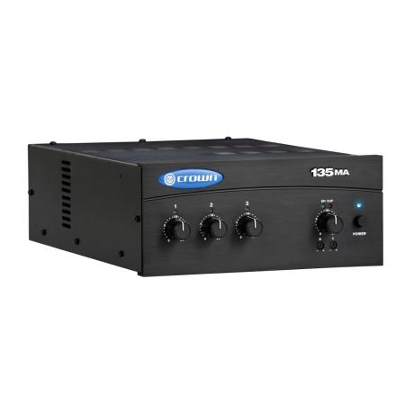 CROWN MIXER AMPLIFIER 3 INPUTS 35W 8Ω/100V 1 ZONE
