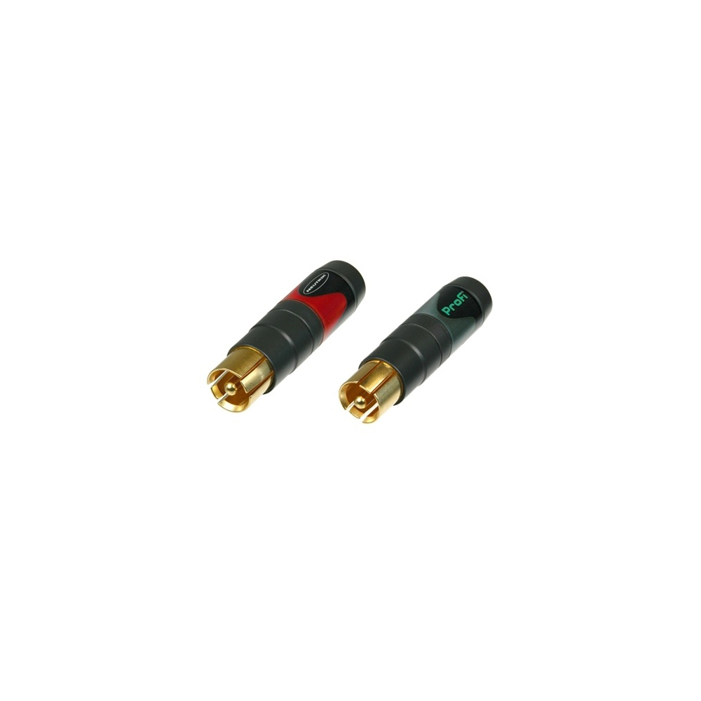 NEUTRIK PAIR OF PHONO PLUG RCA OR CINCH TYPE-MARKED RED AND BLACK