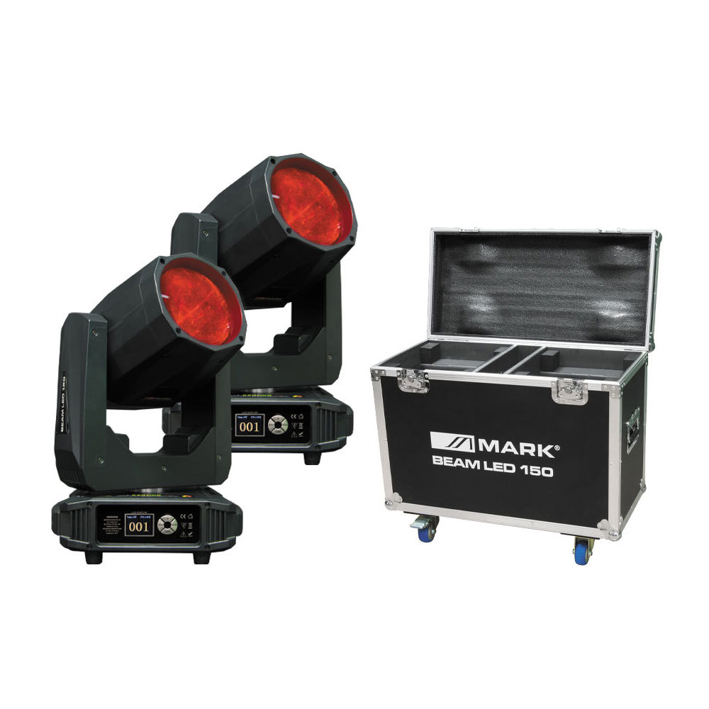 MARK 2xMOVING HEAD'S LED BEAM WITH FLIGHT CASE