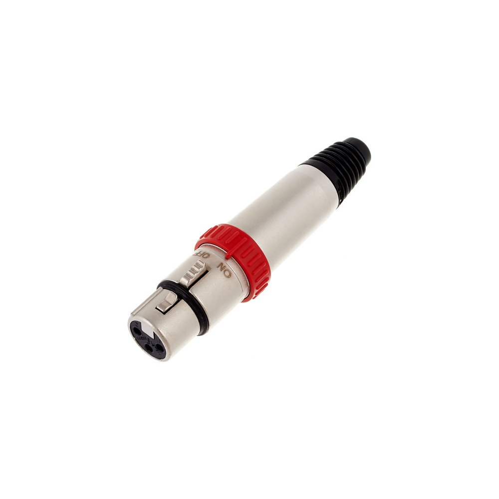 NEUTRIK 3 POLE FEMALE CABLE CONNECTOR, ON-OFF SWITCH