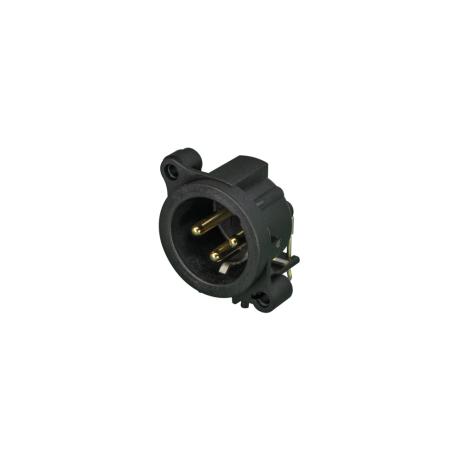 NEUTRIK 3 POLE MALE XLR RECEPTACLE HORIZONTAL PCB MOUNT