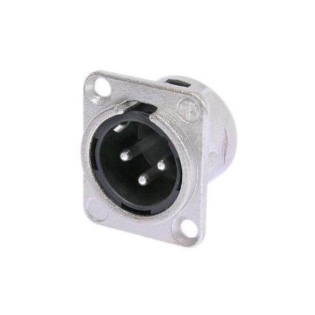 NEUTRIK 3 POLE MALE RECEPTACLE D-TYPE