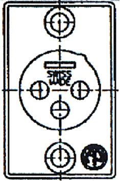 NEUTRIK 5 POLE MALE RECEPTACLE