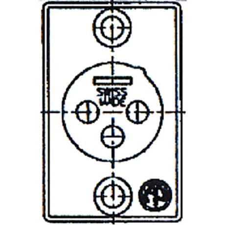 NEUTRIK 5 POLE MALE RECEPTACLE