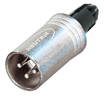 NEUTRIK 3 POLE MALE CABLE CONNECTOR