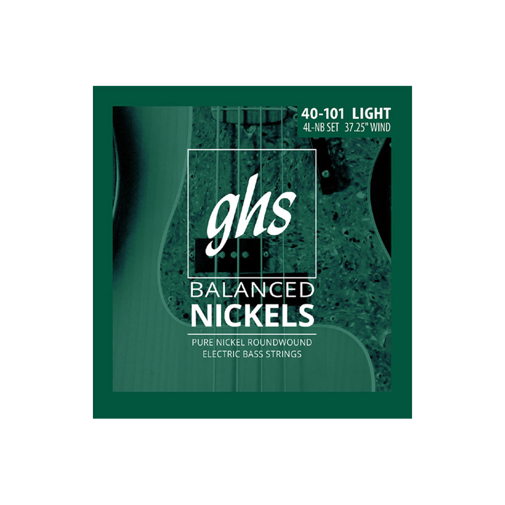 GHS BASS STRINGS BALANCED NICKELS LIGHT 040-101