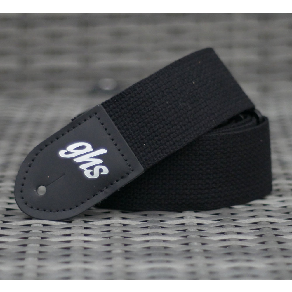 GHS GUITAR BELT COTTON BLACK