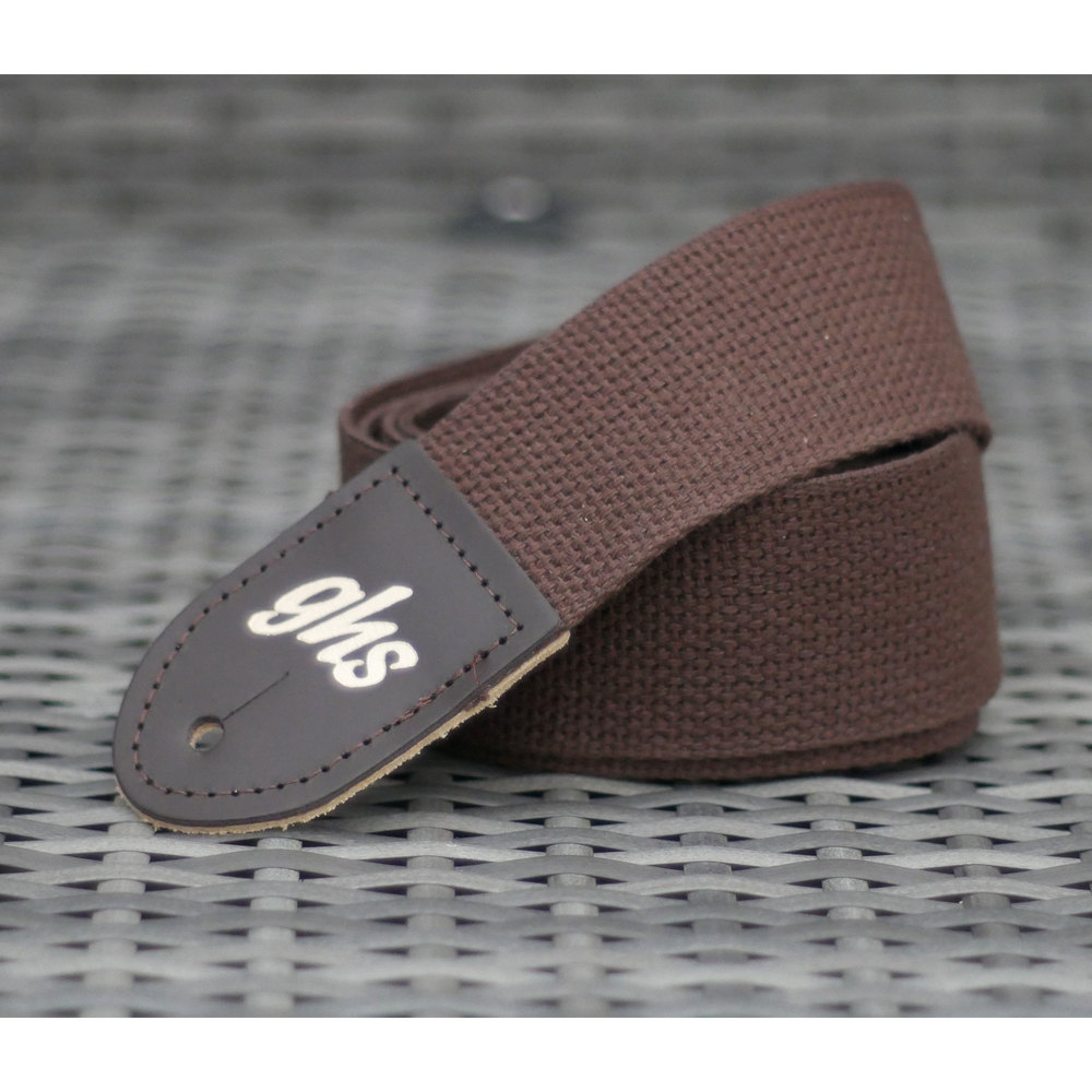 GHS GUITAR BELT COTTON BROWM