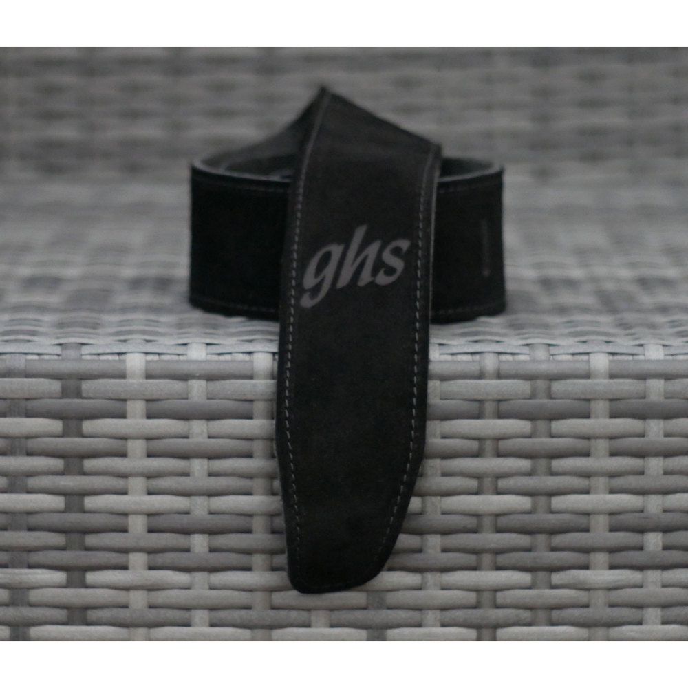GHS GUITAR BELT SUEDE BLACK