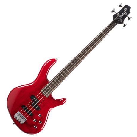 CORT ELECTRIC BASS  ACTION SERIES PLUS TRANS RED