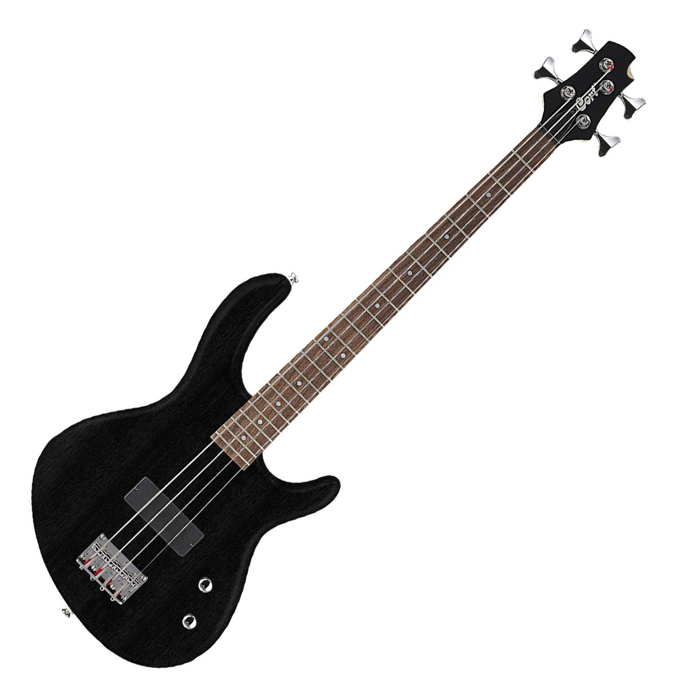 CORT ELECTRIC BASS ACTION JUNIOR SERIES OPEN PORE BLACK SHORT SCALE