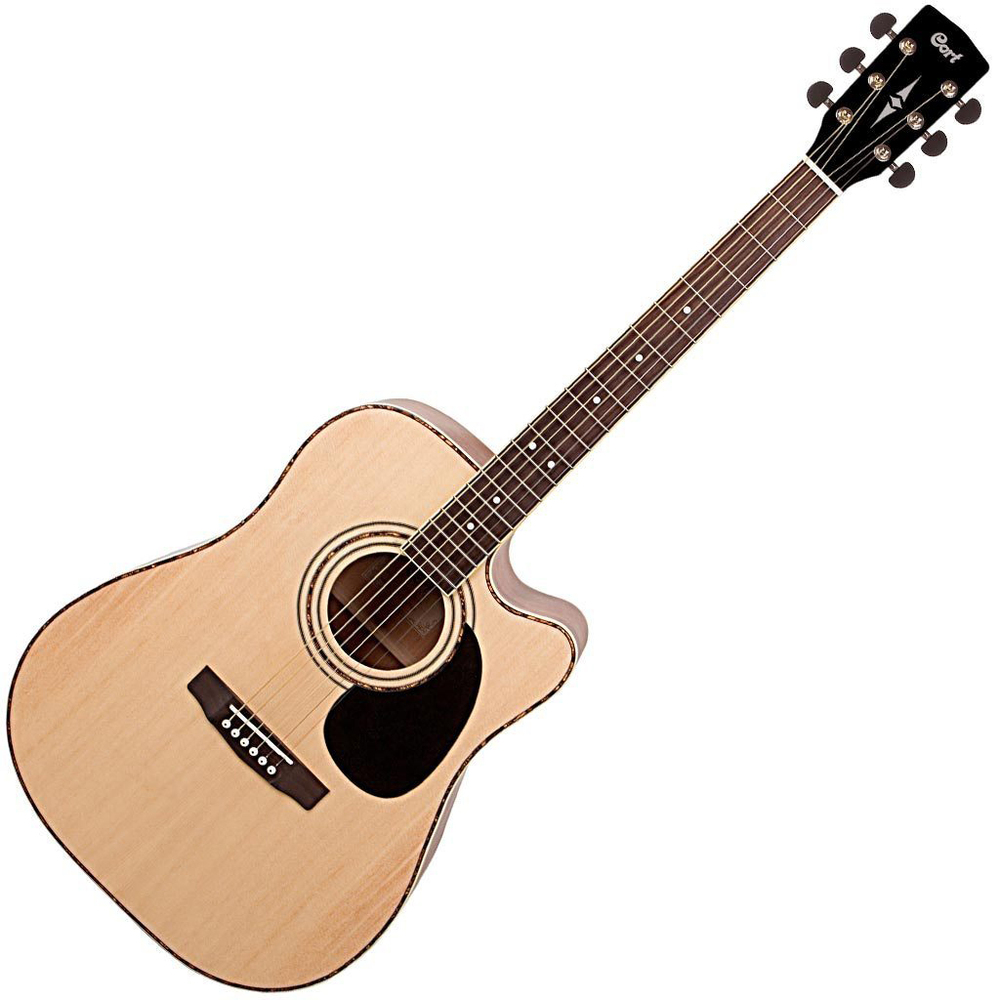 CORT ELECTROACOUSTIC GUITAR AD880 DREADNOUGHT CWY NAT SATIN