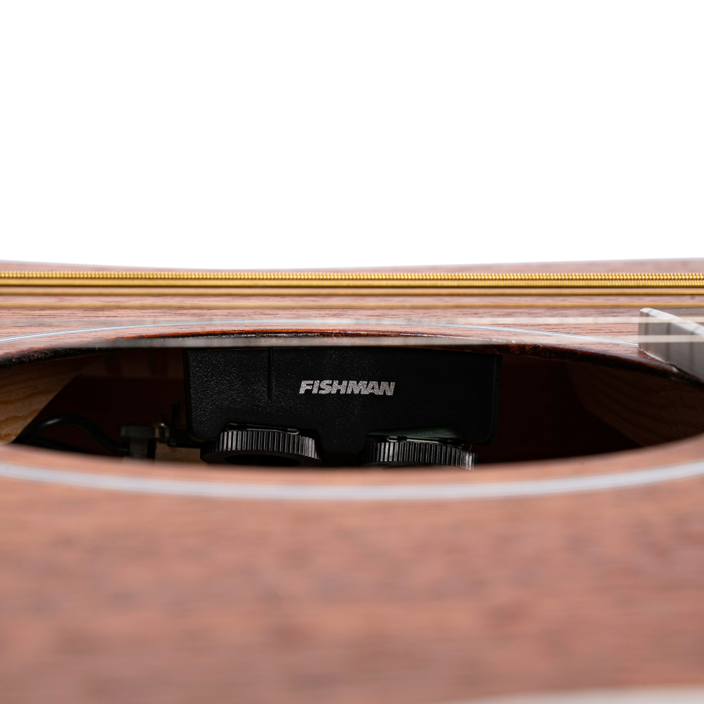 CORT ELECTRACOUSTIC GUITAR STD SERIES AF590 CONCERT OP MAHOGANY W/BAG