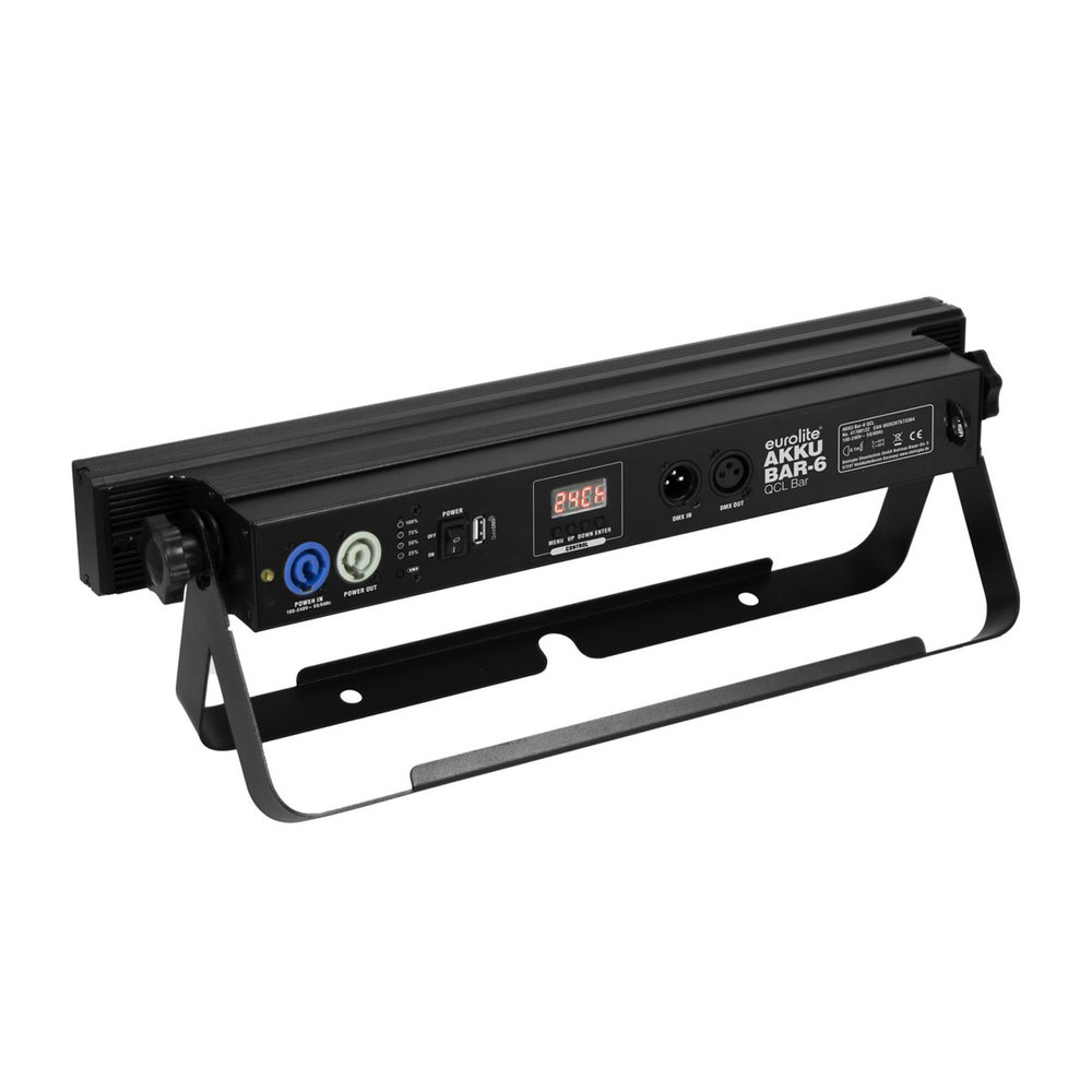EUROLITE BATTERY POWERED LED BAR 6X8W RGBW