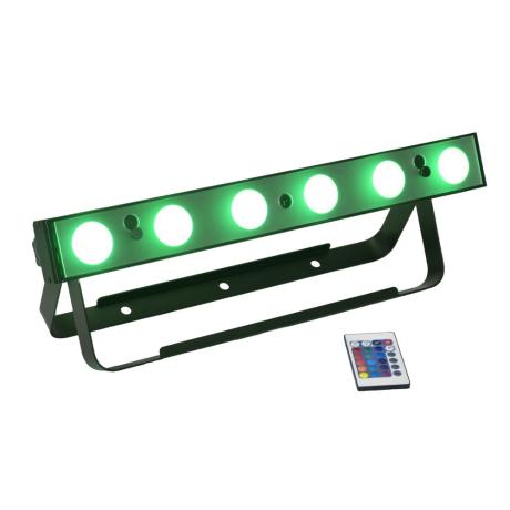 EUROLITE BATTERY POWERED LED BAR 6X8W RGBW
