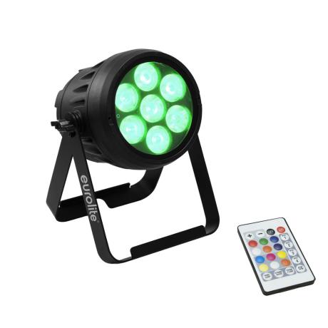 EUROLITE IP65 battery-powered spotlight with RGBW LEDs