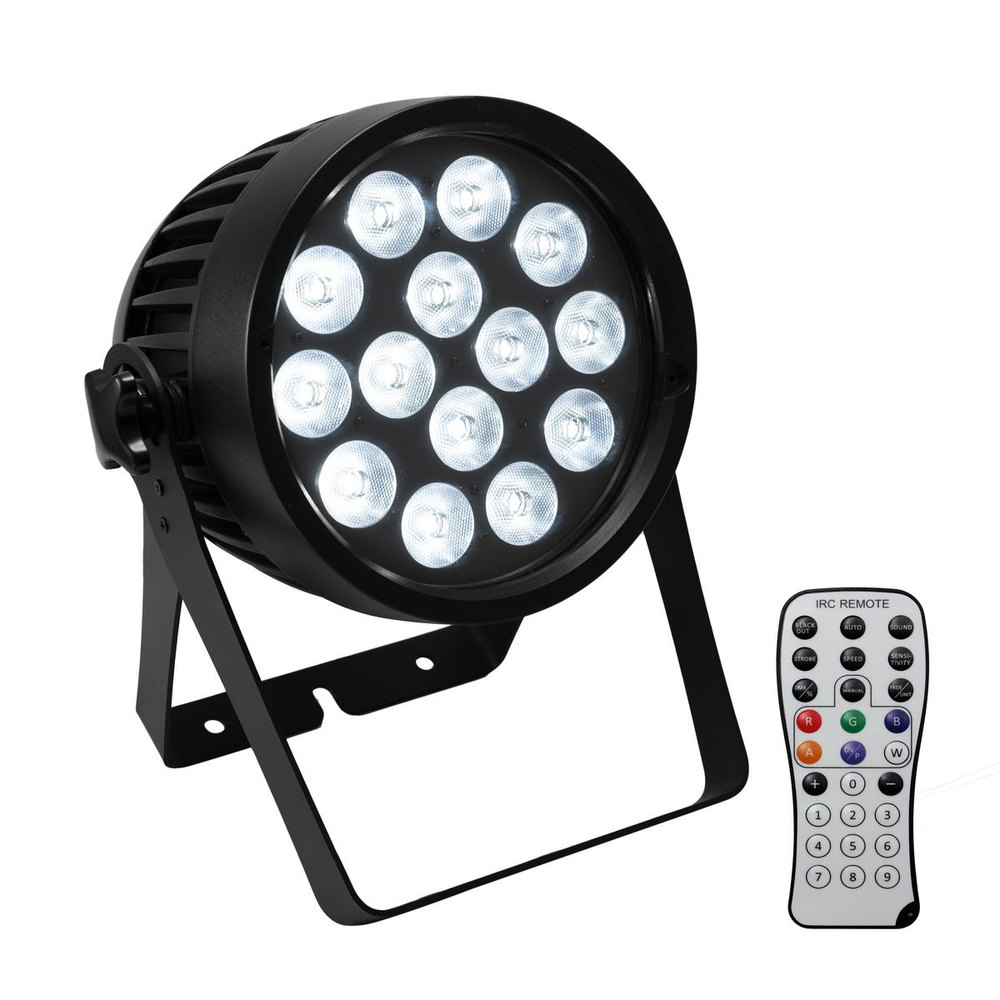 EUROLITE IP65 battery-powered spotlight with RGBWA+UV LEDs
