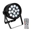 EUROLITE IP65 battery-powered spotlight with RGBWA+UV LEDs