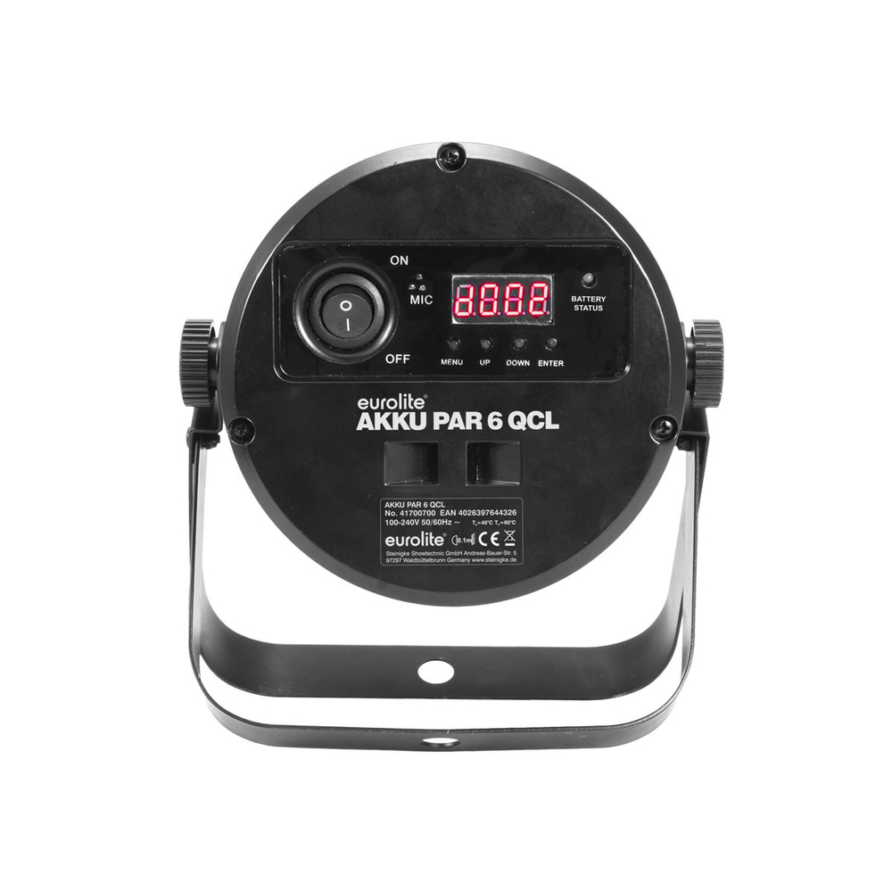 EUROLITE LED BATTERY QCL ΦΩΤΙΣΤΙΚΟ 6X4W RGBW+IR REMOTE