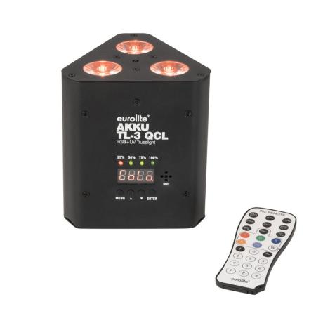 EUROLITE Battery-powered trusslight with RGB+UV LEDs