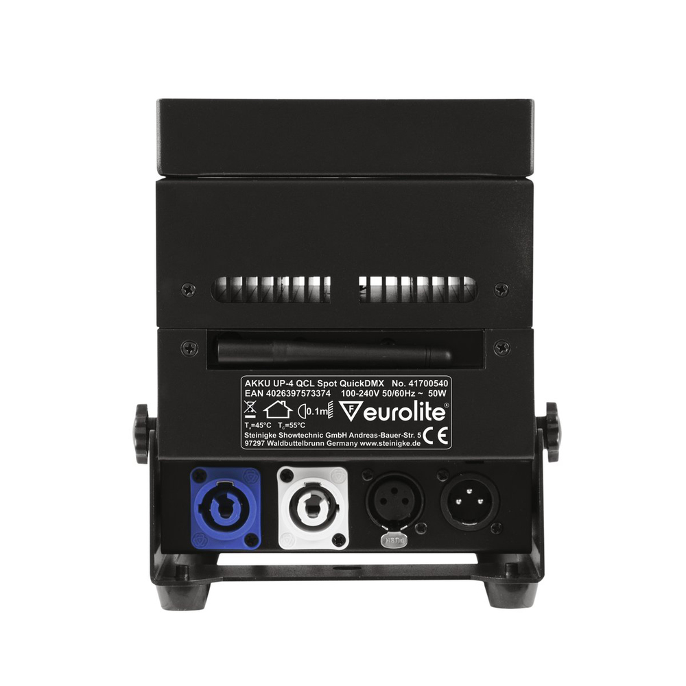 EUROLITE BRIGHT UPLIGHT WITH 4 X 8 W 4IN1 LED AND QUICKDMX TRANSCEIVER