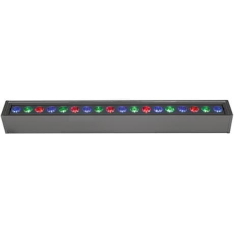 GRIVEN IP67 LED BAR WITH 18 RGB LEDS 10°  ,30W