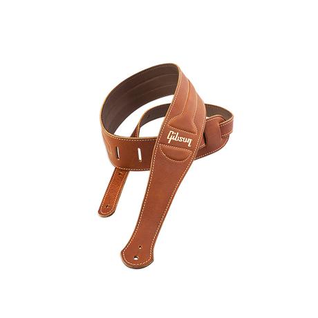 GIBSON GUITAR / BASS BELT THE CLASSIC BROWN LEATHER