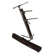 ULTIMATE TWO-TIER PORTABLE COLUMN KEYBOARD STAND (Black)