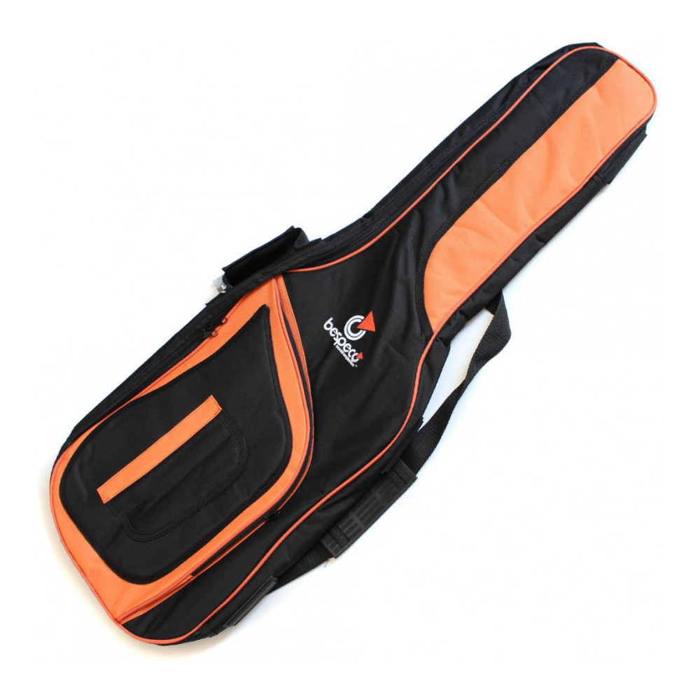 BESPECO ELECTRIC GUITAR SHOULDER CASE 1600D GRAY/ORANGE