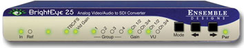 ENSEMBLE DESIGN BRIGHTEYE 25 ANALOG VIDEO/AUDIO TO SDI CONVERTER W