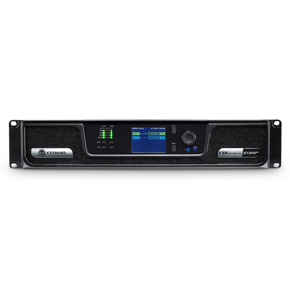 CROWN POWER AMPLIFIER 2x1200 BLULINK