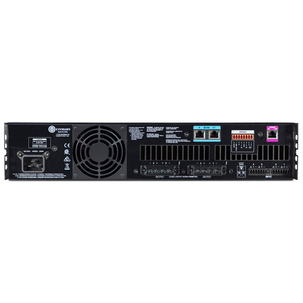 CROWN POWER AMPLIFIER 4x1200 BLULINK