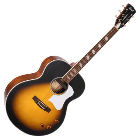 CORT ELECTRACOUSTIC GUITAR CJ SERIES VINTAGE SUNBURST MATTE