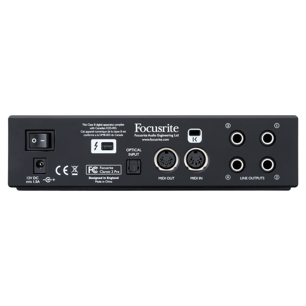 FOCUSRITE THUNDERBOLT  AUDIO MIDI INTERFACE