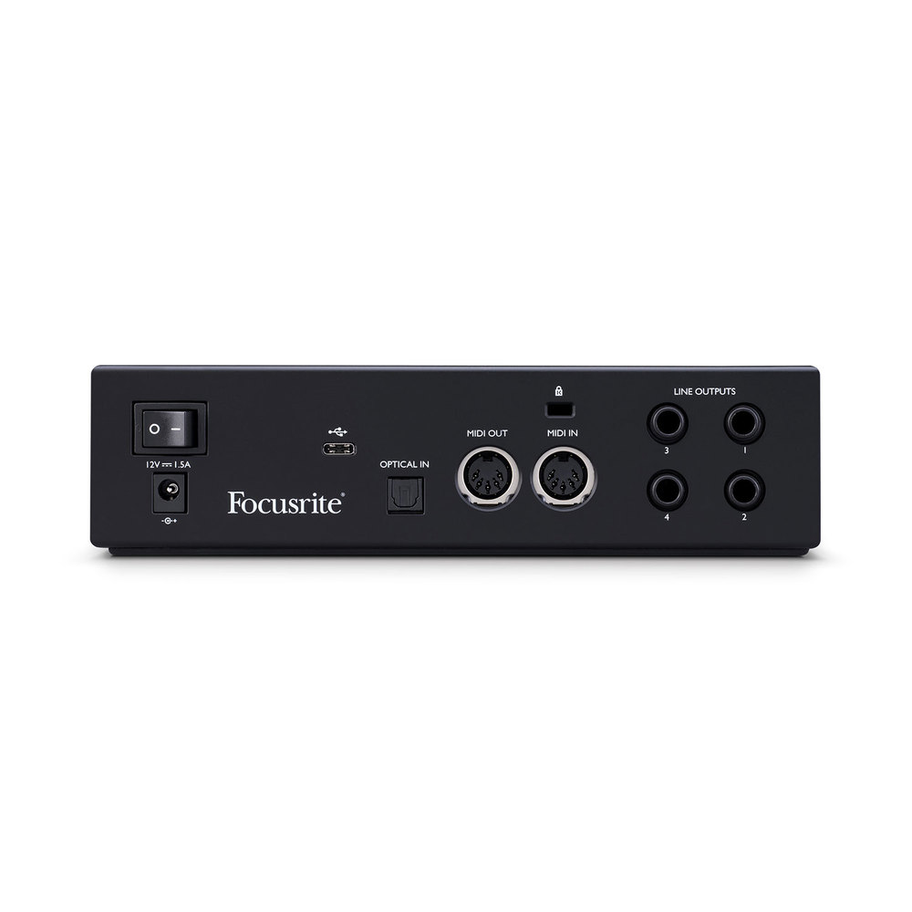 FOCUSRITE USB AUDIO MIDI INTERFACE 10-IN/4-OUT