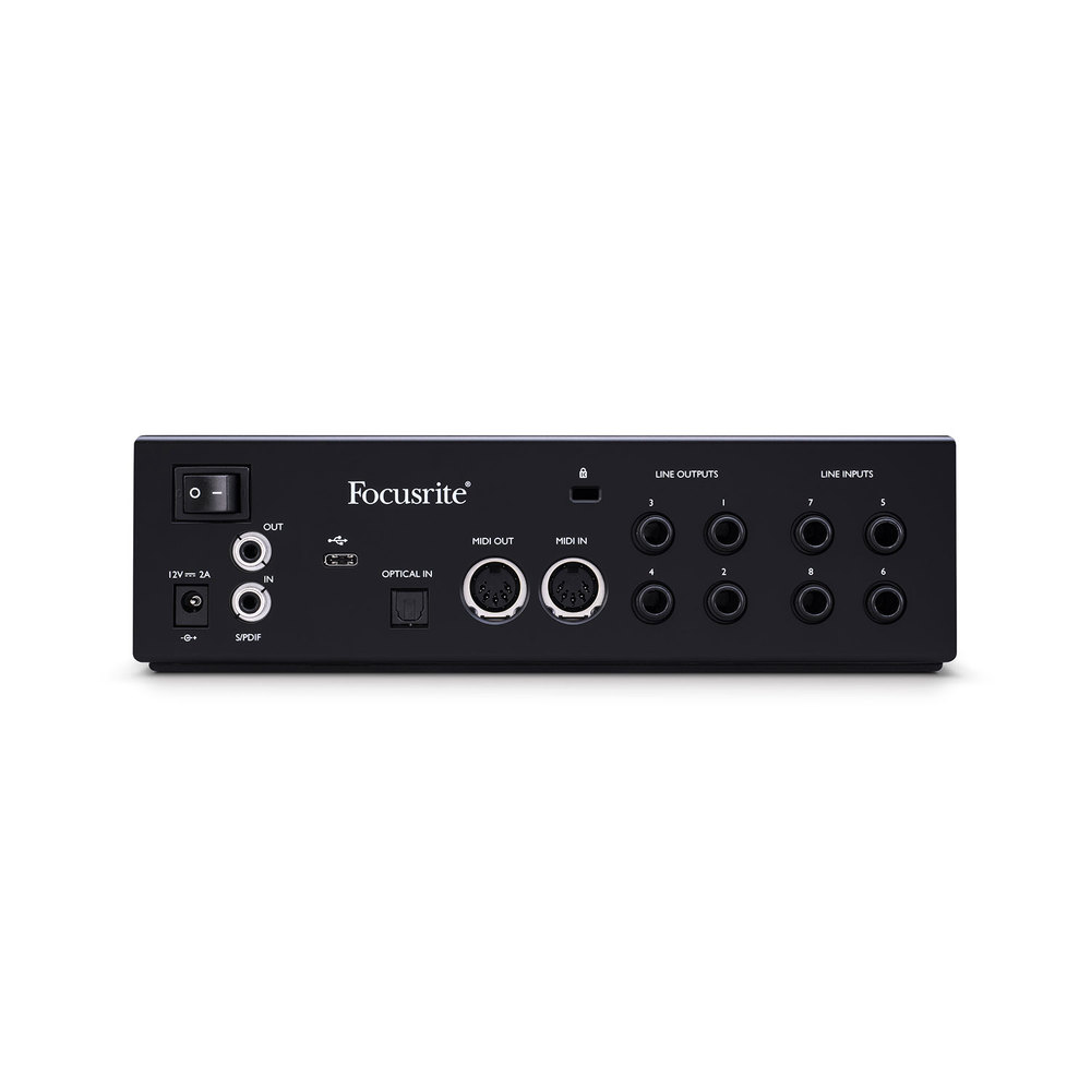 FOCUSRITE USB AUDIO MIDI INTERFACE 18-IN/8-OUT