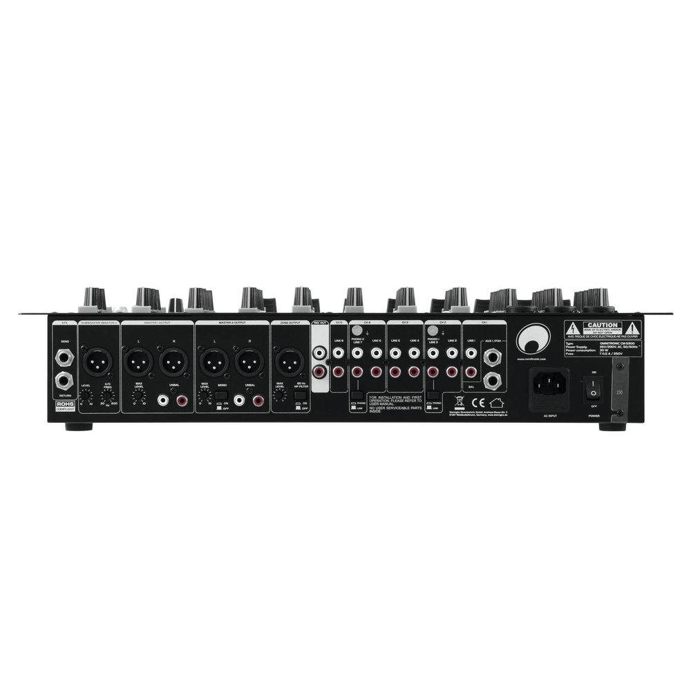 OMNITRONIC 19'' 5-CHANNEL CLUB MIXER