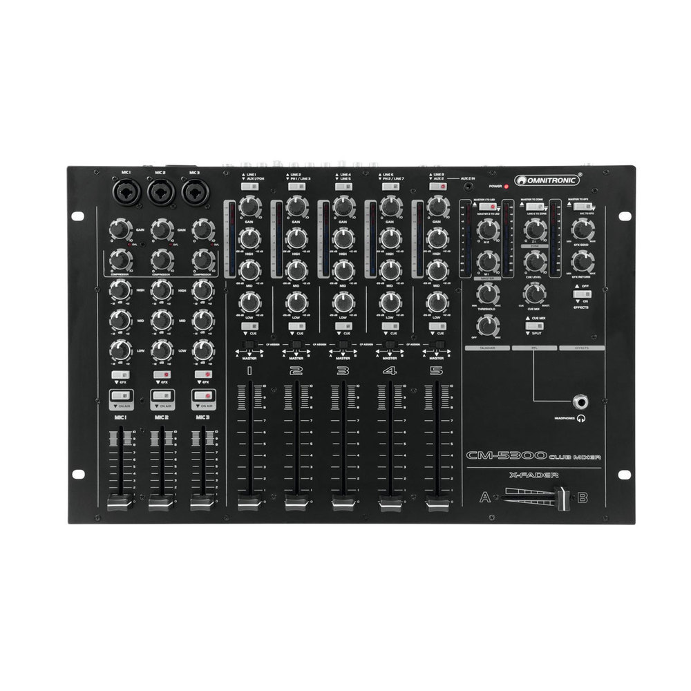 OMNITRONIC 19'' 5-CHANNEL CLUB MIXER