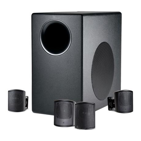 JBL SUBWOOFER-SATELLITE SYSTEM WITH 4 SAT/SPEAKERS BL