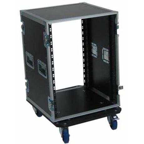 BESPECO RACK 15U DOUBLE FRONT & REAR BAR 50cm DEP.W/WHEELS