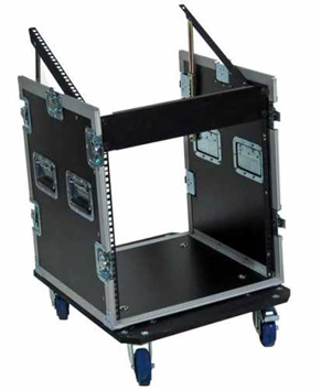 BESPECO RACK 10U + ΒΑΣΗ 8U ΓΙΑ MIXER ΜΕ ΡΟΔΕΣ