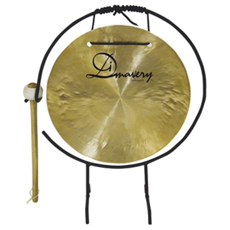 DIMAVERY GONG 25CM WITH STAND/MALLET