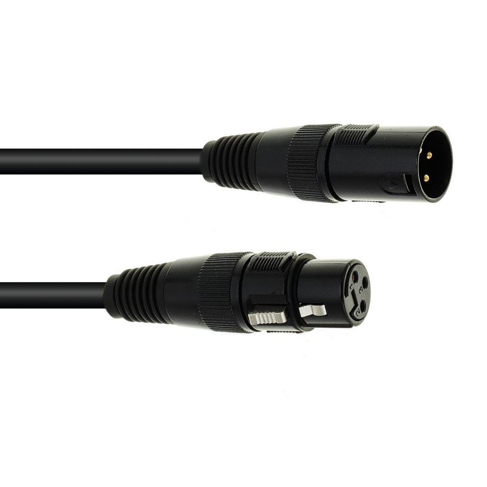 EUROLITE DMX CABLE XLR 3PIN 10m BLACK