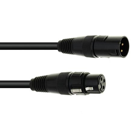 EUROLITE DMX CABLE XLR 3PIN 10m BLACK