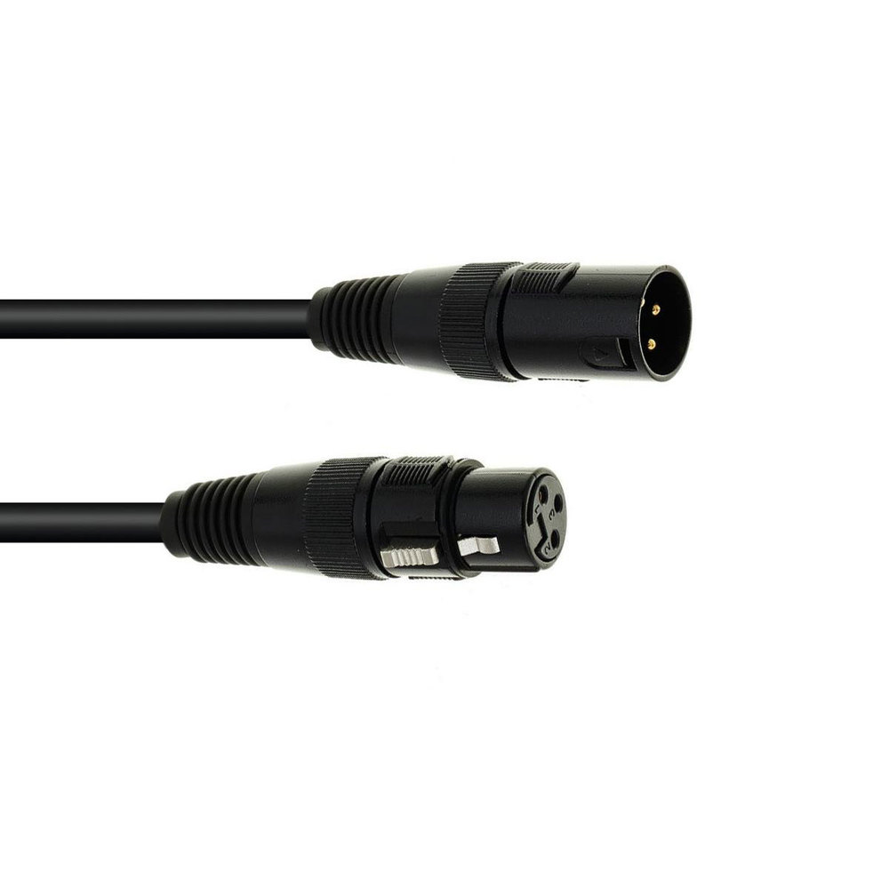 EUROLITE DMX CABLE XLR 3PIN 15m BLACK