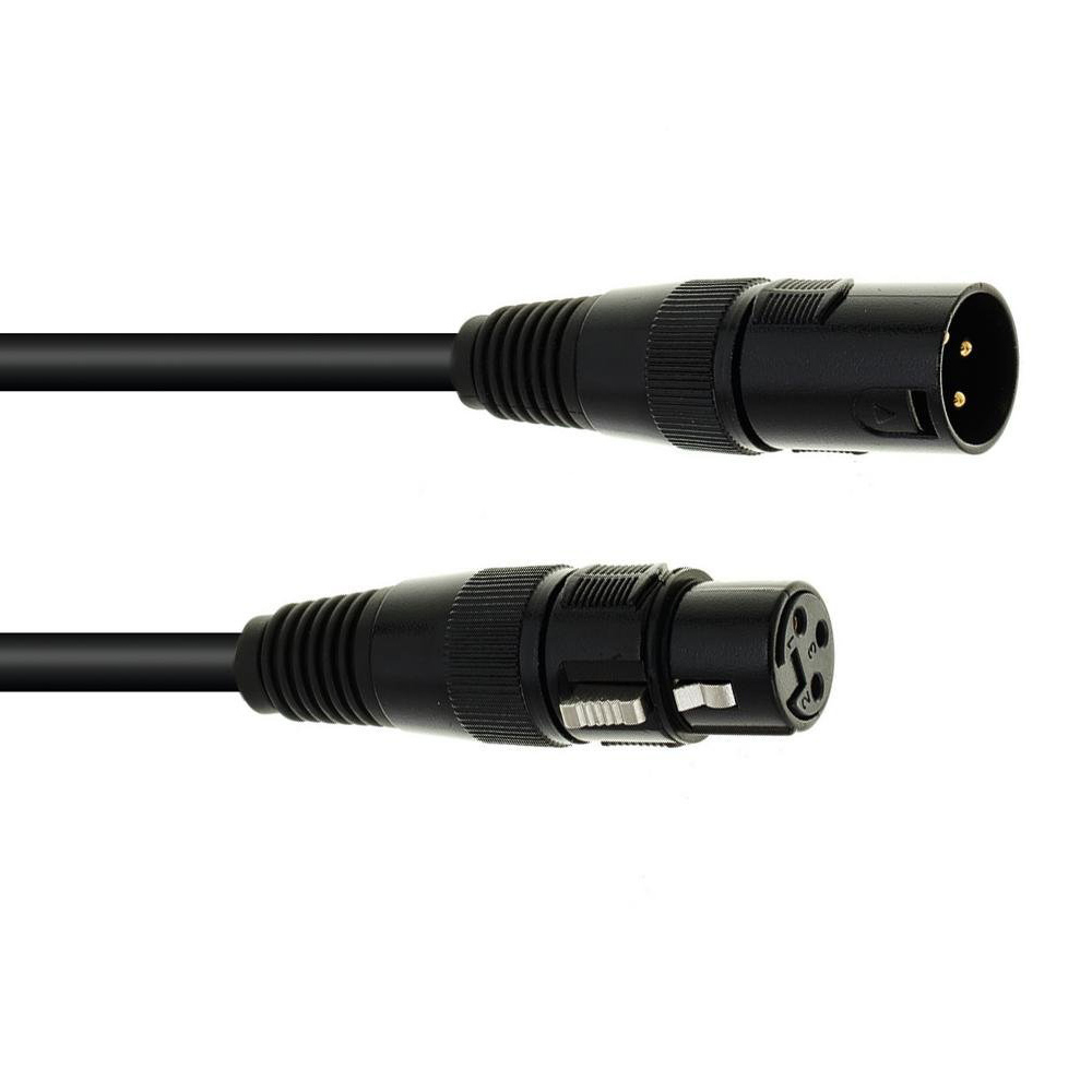 EUROLITE DMX CABLE XLR 3PIN 20m BLACK