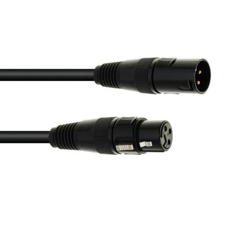 EUROLITE DMX CABLE XLR 3PIN 20m BLACK