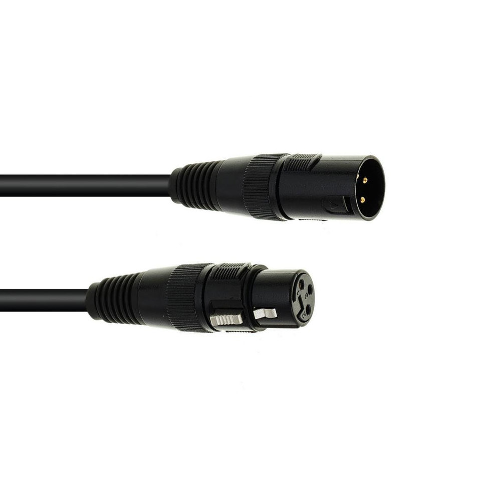EUROLITE CABLE DMX 3PIN 1M BLACK
