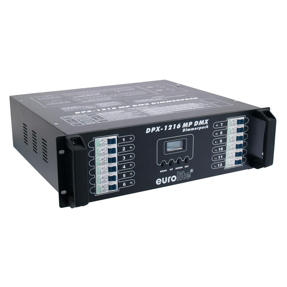 EUROLITE DIMMER 12X16A/DMX WITH WIELAND 16 PIN