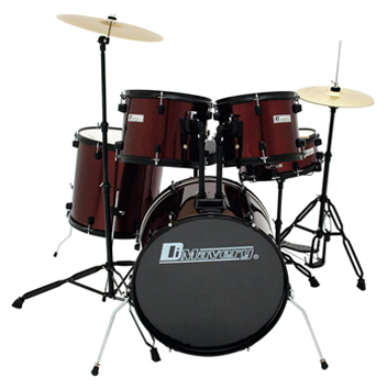 DIMAVERY DS-200 DRUM SET WINE RED
